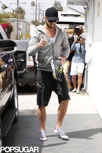 Liam Hemsworth Shows a Positive Outlook in LA Liam Hemsworth Shows a Positive Outlook in LA