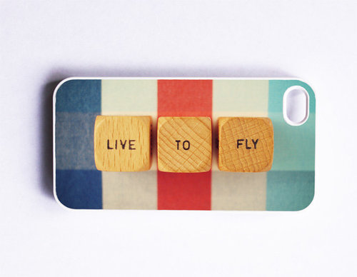 Travel lovers will appreciate the meesage of the "Live to fly" iPhone 4/4S case ($41).
Travel lovers will appreciate the meesage of the "Live to fly" iPhone 4/4S case ($41).