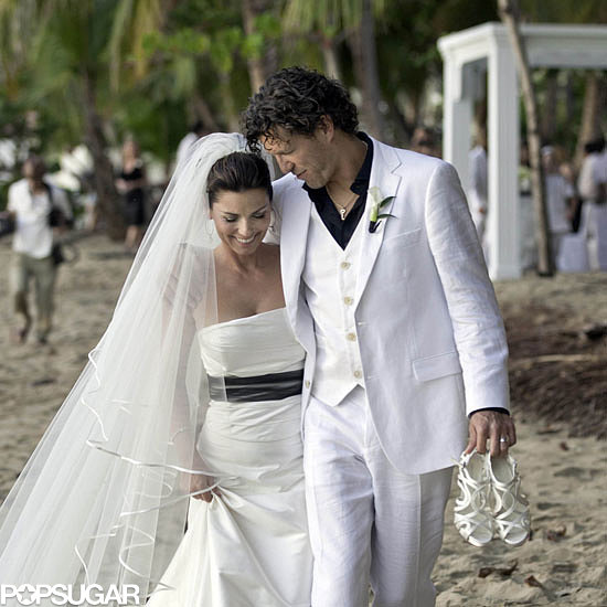Shania Twain and Frederic Thiebaud had a January Puerto Rican beach wedding to ring in 2011.
Shania Twain and Frederic Thiebaud had a January Puerto Rican beach wedding to ring in 2011.