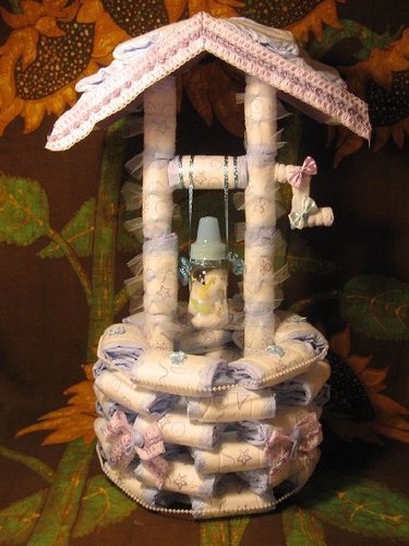 Wishing Well Diaper Cake Wishing Well Diaper Cake