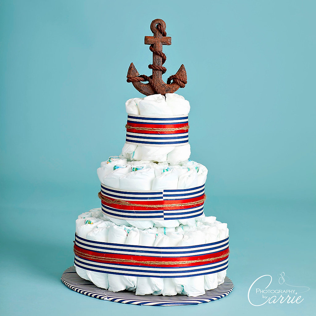 Nautically Themed Diaper Cake Nautically Themed Diaper Cake