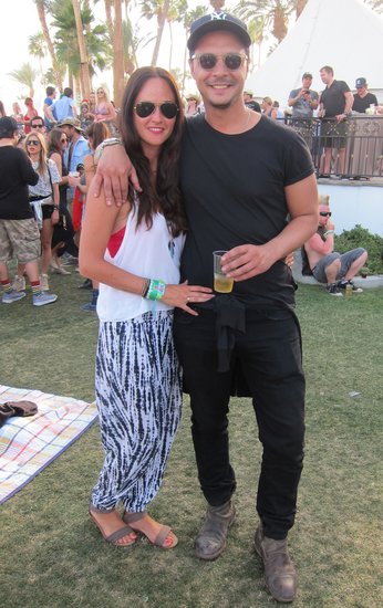 His all-black ensemble provided the perfect backdrop to her awesome printed pants.
His all-black ensemble provided the perfect backdrop to her awesome printed pants.