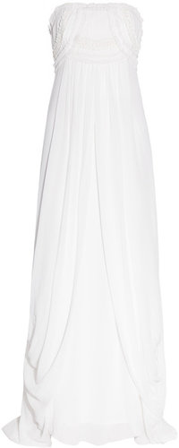 Temperley London Long Mirage silk-georgette gown