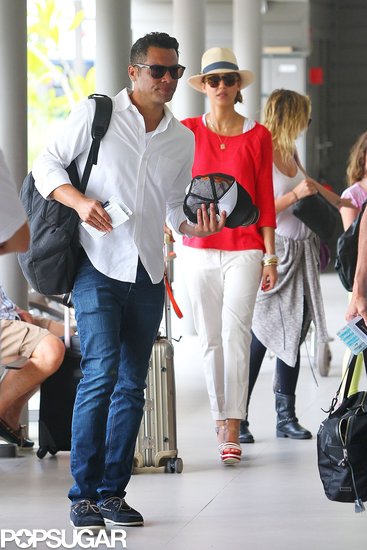 Jessica Alba and Cash Warren left St. Barts.
Jessica Alba and Cash Warren left St. Barts.