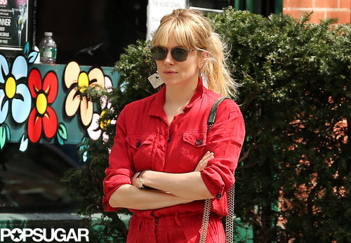 Sienna Miller Shows Love For Marlowe in NYC Sienna Miller Shows Love For Marlowe in NYC