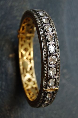 Rona Pfeiffer Rose And Pave Diamond Bangle*