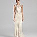 Tadashi Sleeveless Long Chiffon Gown