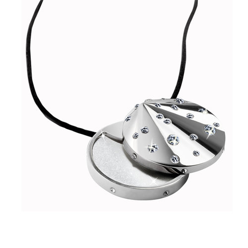 A necklace with some tucked-away lip gloss, like Swarovski's Crystal Gloss Jewel ($75), part of its first makeup line, is a pretty piece they'll keep forever.
A necklace with some tucked-away lip gloss, like Swarovski's Crystal Gloss Jewel ($75), part of its first makeup line, is a pretty piece they'll keep forever.