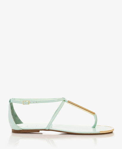 FOREVER 21 Metal-Trimmed Thong Sandals