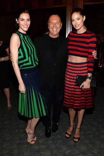 Doutzen Kroes (wearing Spring 2013 Michael Kors), Michael Kors, and Hilary Rhoda (wearing Spring 2013 Michael Kors) at the United Nations World Food Programme Dinner in New York.
Doutzen Kroes (wearing Spring 2013 Michael Kors), Michael Kors, and Hilary Rhoda (wearing Spring 2013 Michael Kors) at the United Nations World Food Programme Dinner in New York.