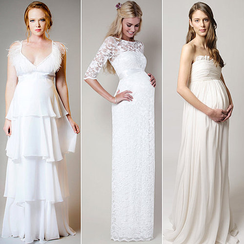 Whether you're attempting to conceal your hint of a belly or flaunting a third-trimester baby bump, being a pregnant bride is no excuse not to look and feel fabulous. Luckily, there are plenty ofgreat maternity wedding dress options for the bride-to-be who's also a mom-to-be over on POPSUGAR Moms.
Whether you're attempting to conceal your hint of a belly or flaunting a third-trimester baby bump, being a pregnant bride is no excuse not to look and feel fabulous. Luckily, there are plenty ofgreat maternity wedding dress options for the bride-to-be who's also a mom-to-be over on POPSUGAR Moms.