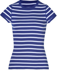 Ralph Lauren Black Striped Cotton Agness T-Shirt in Royal/White
