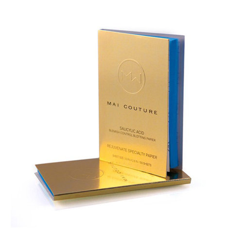 Get an extra dose of acne-fighting power with Mai Couture's Salicylic Acid Blotting Paper ($20) while whisking away a shiny complexion.
Get an extra dose of acne-fighting power with Mai Couture's Salicylic Acid Blotting Paper ($20) while whisking away a shiny complexion.