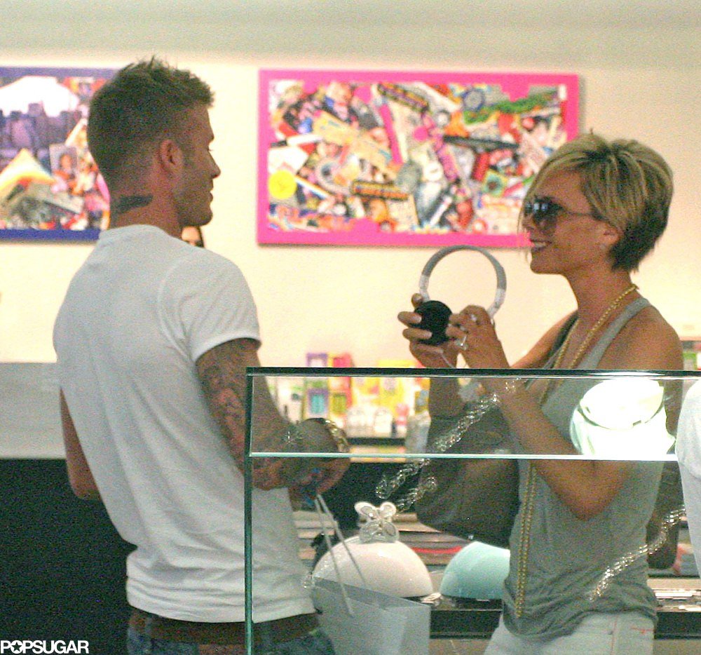 David took Victoria shopping in Paris for her 33rd birthday in April 2007.
David took Victoria shopping in Paris for her 33rd birthday in April 2007.