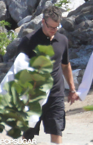 Matt and Luciana Damon Show PDA After Their Big Day Matt and Luciana Damon Show PDA After Their Big Day