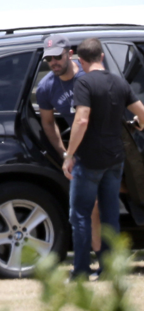 Ben Affleck left St. Lucia in April 2013 after attending Matt and Luciana Damon's vow renewal with his wife, Jennifer Garner.
Ben Affleck left St. Lucia in April 2013 after attending Matt and Luciana Damon's vow renewal with his wife, Jennifer Garner.