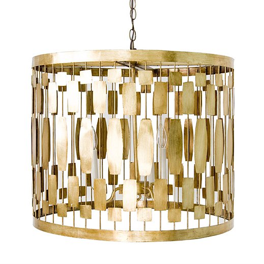 Retro meets modern on this gold leaf pendant ($660), another go-anywhere option that would bring a dramatic, sophisticated touch to an entryway.
Retro meets modern on this gold leaf pendant ($660), another go-anywhere option that would bring a dramatic, sophisticated touch to an entryway.