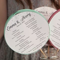 DIY Wedding | Honeycomb Ceremony Fans