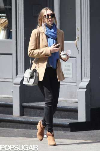Elizabeth Olsen was on the move in NYC on Monday.
Elizabeth Olsen was on the move in NYC on Monday.