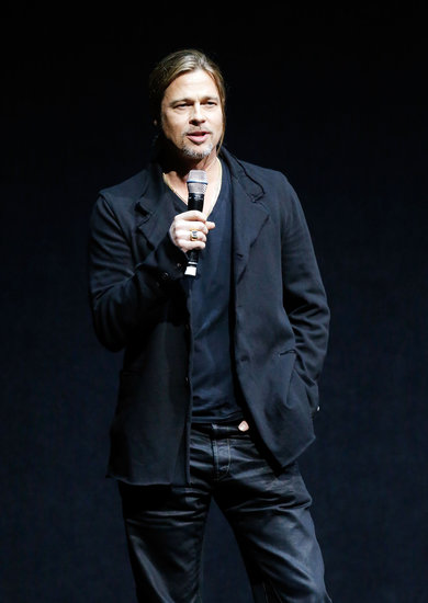 Brad Pitt Says He Made World War Z For His "Boys" at CinemaCon Brad Pitt Says He Made World War Z For His "Boys" at CinemaCon