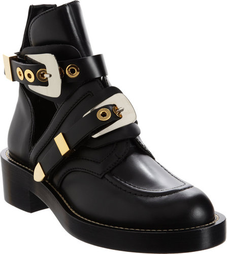 Balenciaga Buckle Strap Ankle Boot