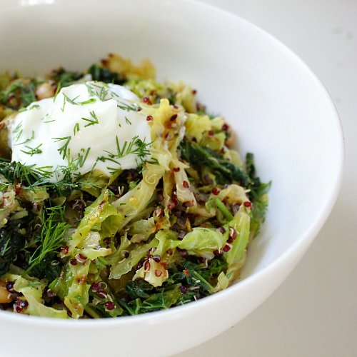 Lemony Toasted Quinoa and Cabbage Salad Lemony Toasted Quinoa and Cabbage Salad