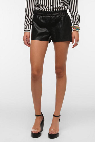 Lucca Couture Faux Leather Runner Short
