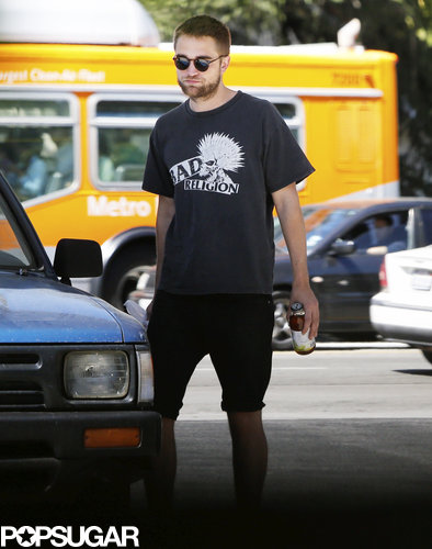 Robert Pattinson Gets Cute With His Pup During an Outing With Kristen Stewart Robert Pattinson Gets Cute With His Pup During an Outing With Kristen Stewart