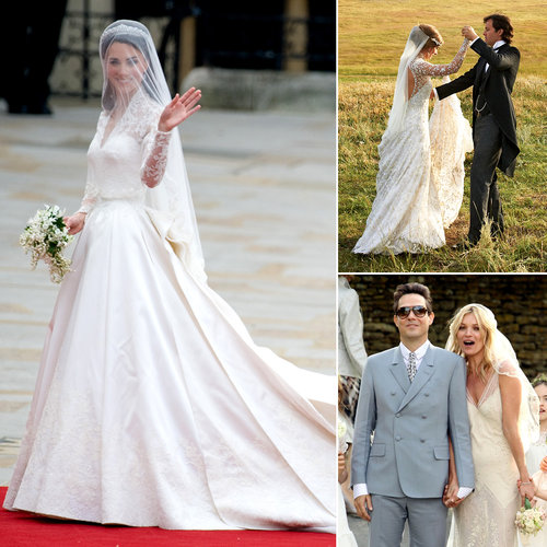 It's common knowledge that celebrities and designers go hand in hand — and when it comes to a star's special day, they tend to call on the couturiers closest to them to help craft their wedding gown. POPSUGAR Fashion rounded up 14 of their favorite custom-made wedding gowns and the designers behind them.
It's common knowledge that celebrities and designers go hand in hand — and when it comes to a star's special day, they tend to call on the couturiers closest to them to help craft their wedding gown. POPSUGAR Fashion rounded up 14 of their favorite custom-made wedding gowns and the designers behind them.