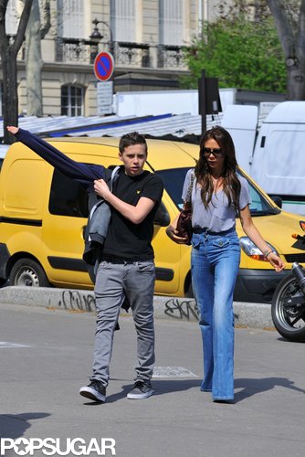 Victoria Beckham Joins Her Family in Paris Victoria Beckham Joins Her Family in Paris