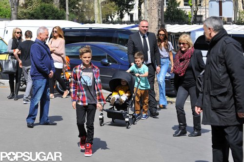 Victoria Beckham Joins Her Family in Paris Victoria Beckham Joins Her Family in Paris