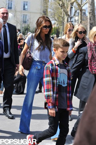 Victoria Beckham Joins Her Family in Paris Victoria Beckham Joins Her Family in Paris