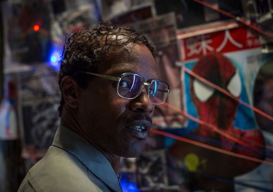 Jamie Foxx as Max Dillon in The Amazing Spider-Man 2.
Jamie Foxx as Max Dillon in The Amazing Spider-Man 2.