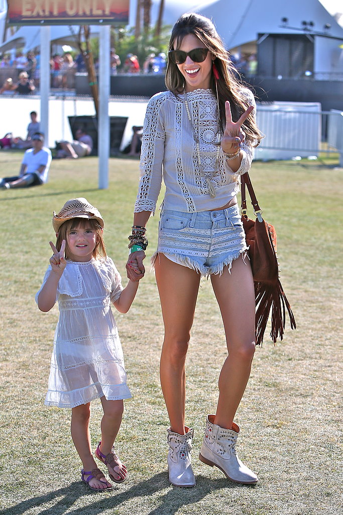 Alessandra Ambrosio brought her daughter, Anja, to watch The Lumineers perform at Coachella in 2013.
Alessandra Ambrosio brought her daughter, Anja, to watch The Lumineers perform at Coachella in 2013.