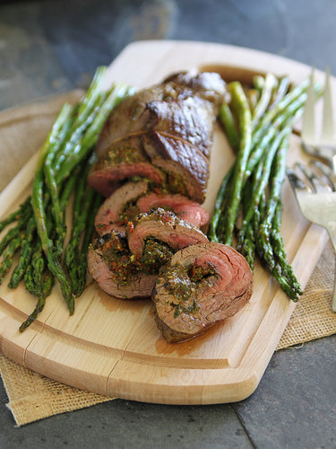 Pesto Stuffed Flank Steak