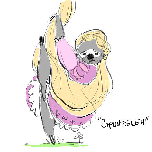 Sloth Rapunzel Sloth Rapunzel