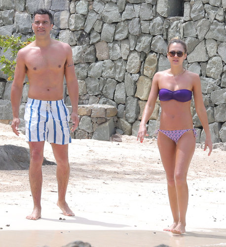 Jessica Alba and Cash Warren walked along the sand in St. Barts in April while vacationing with a few friends.
Jessica Alba and Cash Warren walked along the sand in St. Barts in April while vacationing with a few friends.
