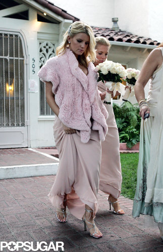 Jessica Simpson was one of multiple maids at a pal's Beverly Hills nuptials in October 2004.
Jessica Simpson was one of multiple maids at a pal's Beverly Hills nuptials in October 2004.