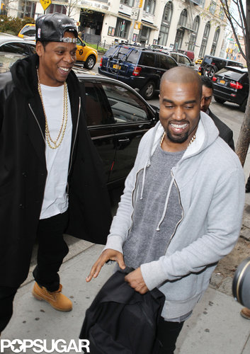 Kim Works Her Baby Bump While Kanye Meets Up With Jay-Z Kim Works Her Baby Bump While Kanye Meets Up With Jay-Z