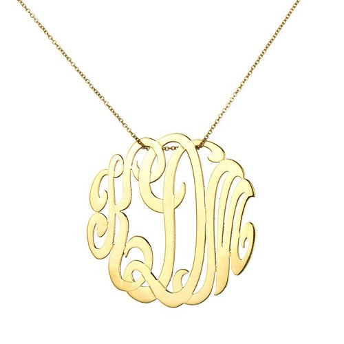 Ginette NY Lace Monogram Necklace Ginette NY Lace Monogram Necklace