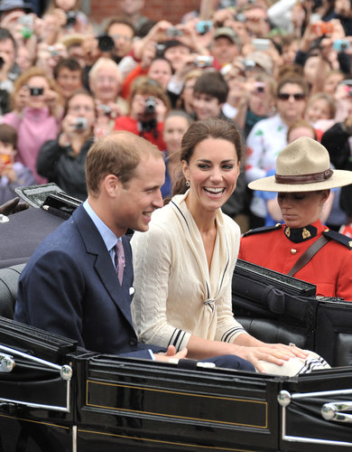 Kate Middleton and Prince William shared a laugh on Prince Edward Island in July 2011.
Kate Middleton and Prince William shared a laugh on Prince Edward Island in July 2011.