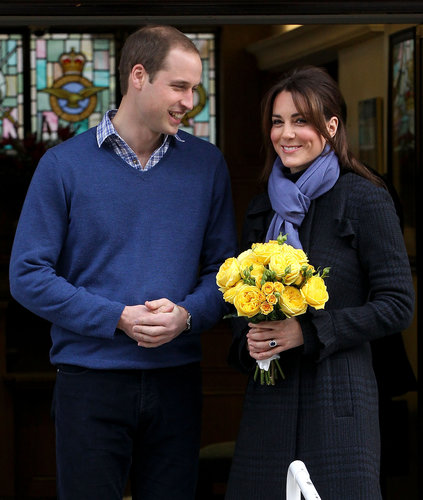 In December 2012, Prince William and Kate Middleton looked thrilled to leave the King Edward VII hospital in London after Kate was admitted for acute morning sickness.
In December 2012, Prince William and Kate Middleton looked thrilled to leave the King Edward VII hospital in London after Kate was admitted for acute morning sickness.