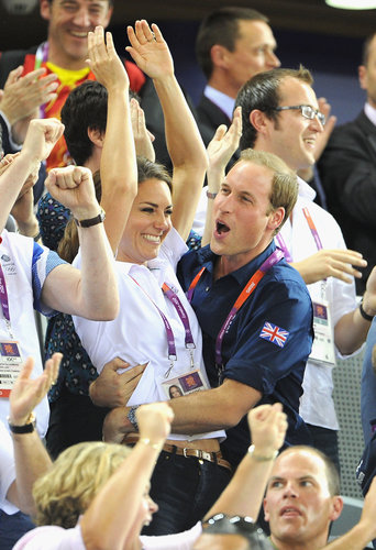 Kate Middleton and Prince William couldn't contain their excitement during the Summer 2012 Olympics in London.
Kate Middleton and Prince William couldn't contain their excitement during the Summer 2012 Olympics in London.