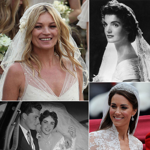 Bridal beauty trends come and go, but there are a few women whose trips down the aisle are constantly recalled for inspiration. Head to POPSUGAR Beauty for their retrospective of the most iconic bridal moments in history.
Bridal beauty trends come and go, but there are a few women whose trips down the aisle are constantly recalled for inspiration. Head to POPSUGAR Beauty for their retrospective of the most iconic bridal moments in history.