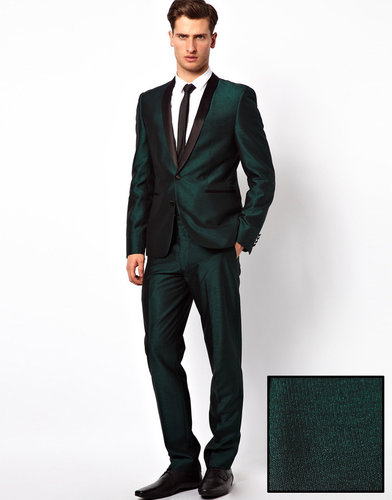 ASOS Slim Fit Suit Pants in Tonic