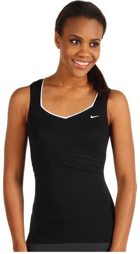 Nike - Statement Pleated Knit Tank Top (Lake Blue/White) - Apparel