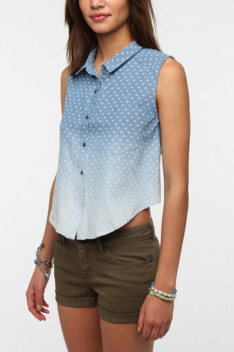 DV By Dolce Vita Erona Sleeveless Chambray Shirt