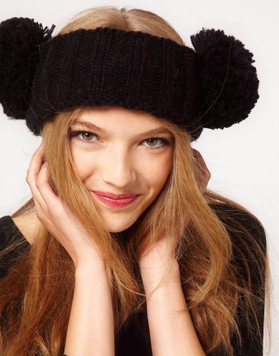 ASOS Rib 2 Pom Headband