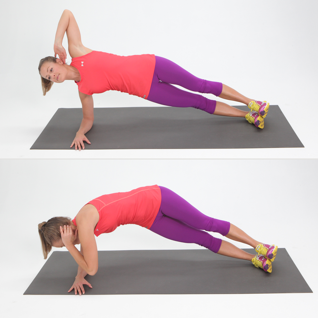 Side Elbow Plank With a Twist Side Elbow Plank With a Twist
