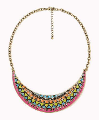FOREVER 21 Tribal-Inspired Bib Necklace